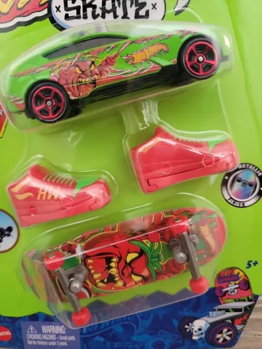 Skate de Dedo com Carrinho - Hot Wheels - Gazellea GT - Tony Hawk - Mattel  - superlegalbrinquedos