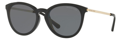 Lentes De Sol Gris Michael Kors Color Negro-Dorado Color de la lente Gris oscuro Color de la varilla Dorado Color del armazón Negro