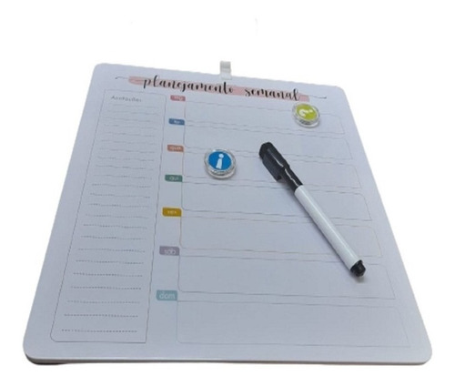 Imagem 3 de 3 de Quadro Magnetica Recados Anotacoes E Aviso Lousa Completa
