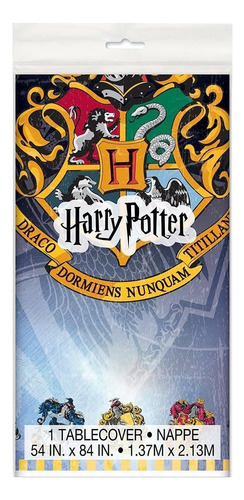 Mantel Plástico Fiesta Harry Potter I 2.13m X 1.37m Color Multicolor Mantel Plástico Fiesta Harry Potter. 2.13m X 1.37m