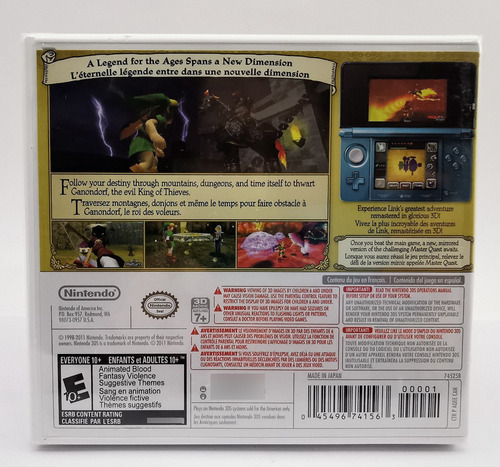 Legend Zelda Ocarina Of Time 3ds 2da Edición * R G Gallery