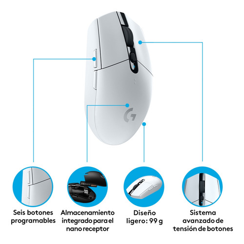 Mouse Gamer Inalámbrico Logitech G305 Original Usa Ambidiest