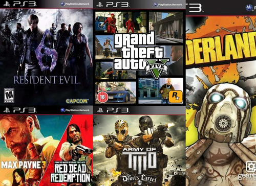 Grand Theft Auto V Pack 6 Juegos Ps3