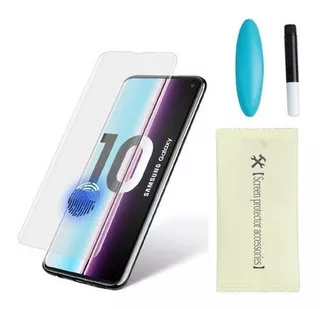 Película De Vidro Cola Líquida Uv Samsung Galaxy S10 Plus