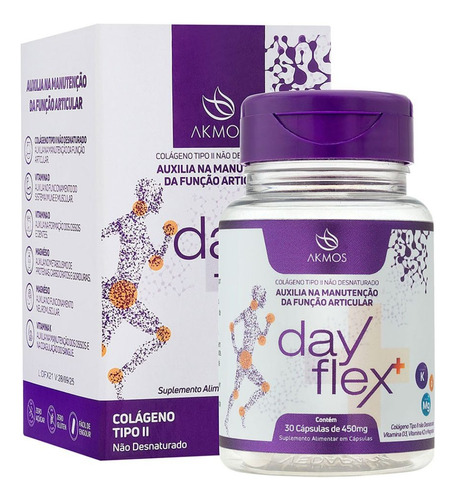 Dayflex Colágeno Tipo 2 Suplemento Vitamina D E K Akmos