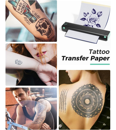 Impressora De Estêncil De Tatuagem Sem Fio Tamanho Carta