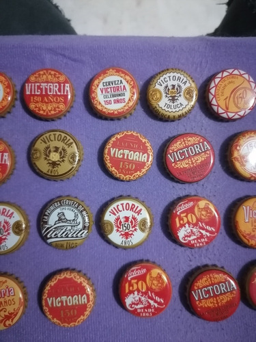 25 Corcholatas 150 Años Victoria Colección (Usado)