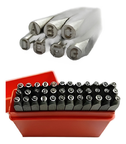 Cuños Para Grabar Letras 4 Mm