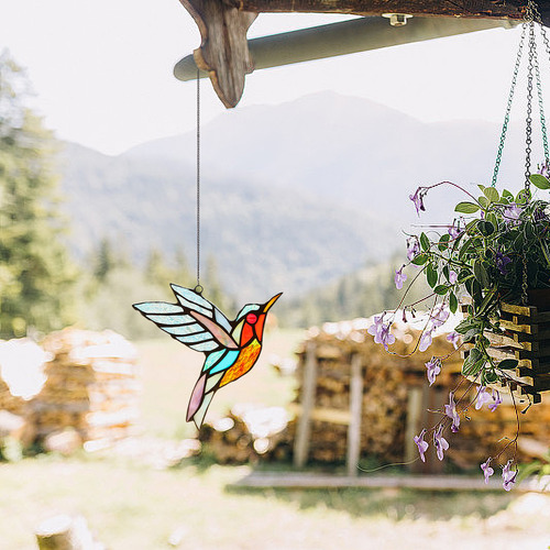Colgante En Forma De Colibrí En Forma De G, Cristal Coloread