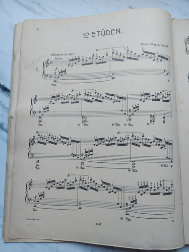 Imagen 4 de 7 de Antigua Partitura Chopin Etüden. Ian 085