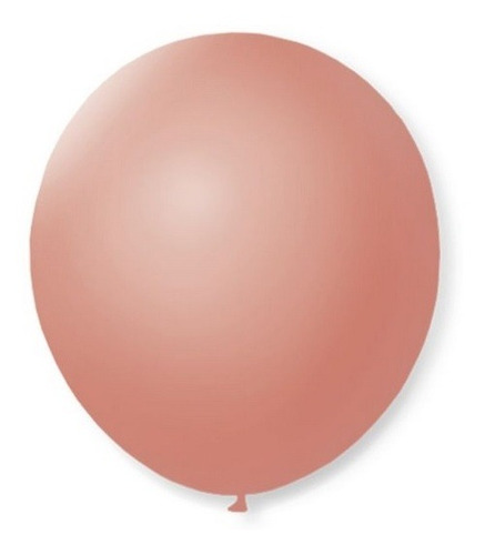 Balão De Festa Latex 7'' 18cm - Rosê - 50 Unidades - São Roq