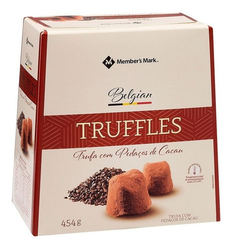 Trufas Belgian Truffles Tradicional - 454gr - Bélgica