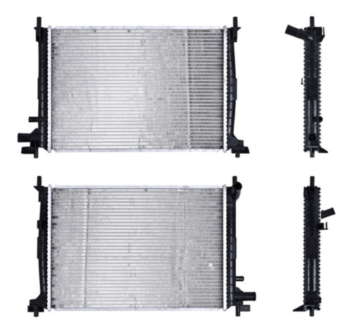 Un Radiador Motor Polar Fiesta Std L4 1.3l C/aa 1996 - 2006