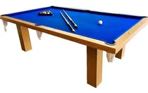 Comprar Mesa De Pool Semiprofesional Melamina Cedro Roble Accesorios