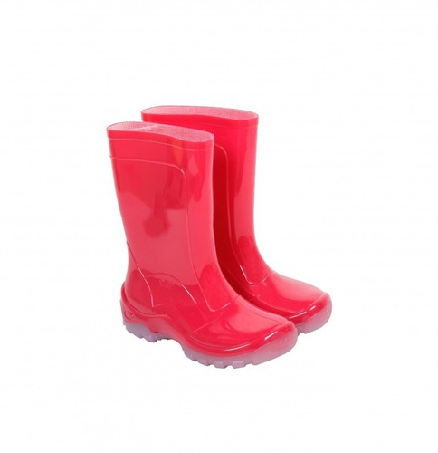 Bota Galocha Infantil Pink Impermeável Pvc Leve