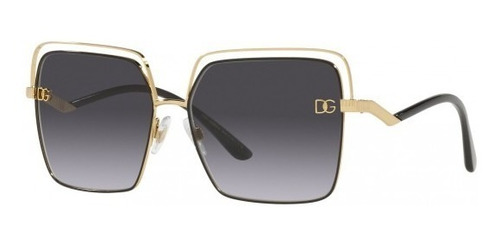 Lentes Dolce & Gabbana Dg2268 13348g Dorado Solar Nuevo