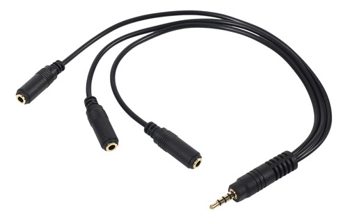 Cable Divisor De Audio Estéreo De 3,5 Mm Chapado En Oro De 3