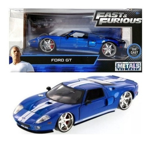 Ford Gt 2005 Rapidos Y Furiosos 1:24 Jada Fast & Furious