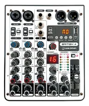 Comprar Mesa De Som Waldman 4 Canais British B-4 Interface De Áudio