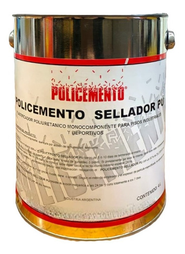 Policemento Sellador Pu (sellador Poros Poliuret.) X 10 Lts.