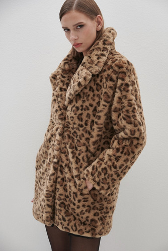 Tapado Harper Print Abrigo Piel Sintetica Mujer Sweet