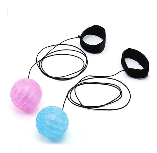 Faixa De Pulso Bola Pulseira Brinquedo Piscando Dedo Rosa