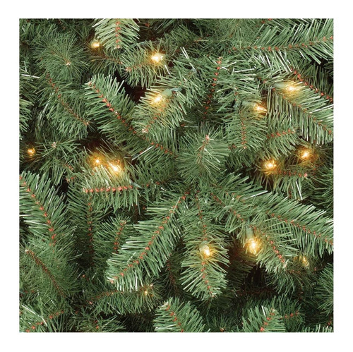 Árbol De Navidad Preiluminado De 1.80cm Luz Cálida Color Verde