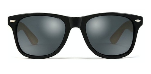 Lentes Gafas Sol Madera Bambu Hdcrafter 1501 Negro Gris