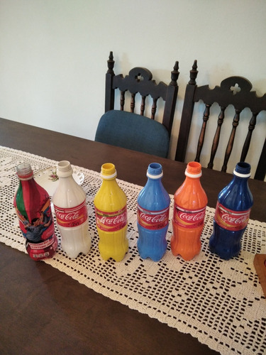 Botellas De Plástico De Coca Cola Coleccionables Vacías