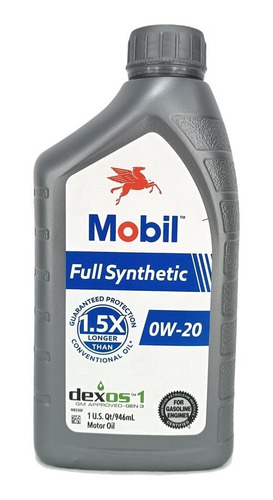 Mobil Full Synthetic Aceite De Motor Gasolina Api Sp 0w- ...