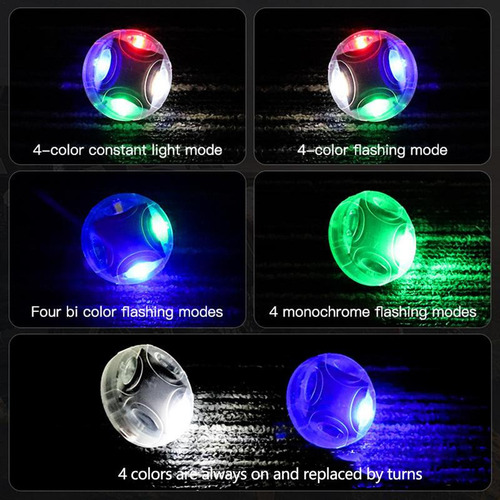 4 Luces De Rueda Solares For Coche, Tapa De Válvula Led Sol