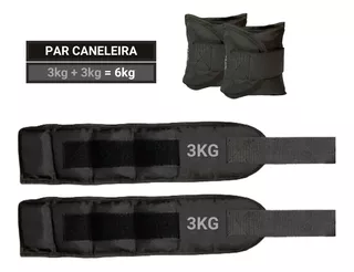 Kit Caneleira/tornozeleira De Peso 3kg - Par P/ Treino