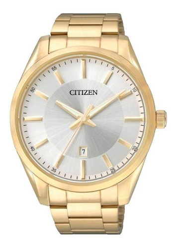 Reloj Citizen Bi103258a Quarz Dorado/esfera Plateada Color de la correa Dorado Color del bisel Dorado Color del fondo Plateado