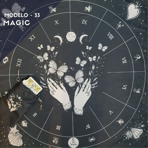 Paño Tarot + Bolsa (para Cartas) - Magic 