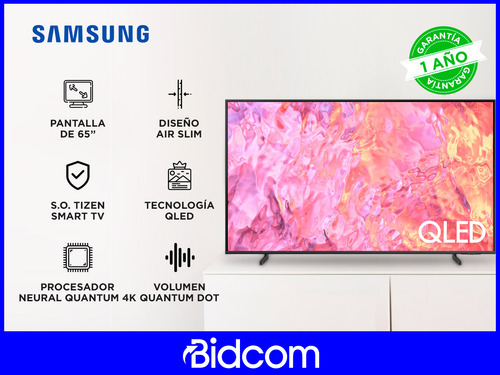 Smart Tv Samsung Qled Quantum Lite 4k 65'' Pantone Hdr Q65c