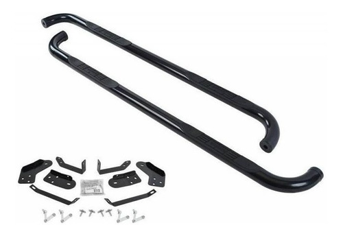 Estribos Redondos 3 Dodge Ram 1500 2002 - 2008 Quad Negro