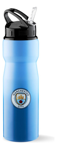 Botella De Agua Manchester City Fc Con Pajita, Botella De Ag