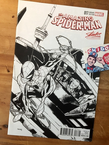 Comic - Amazing Spider-man #17 Humberto Ramos Stan Lee Var