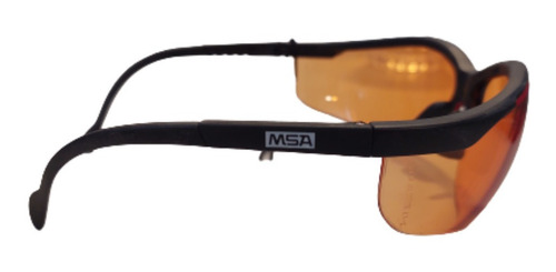Imagen 3 de 6 de Anteojo Seguridad Msa Maverick Naranja - Moto - Ciclismo