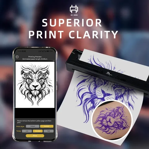 W Wireless Tattoo Stencil Printer Printer F | Frete grátis