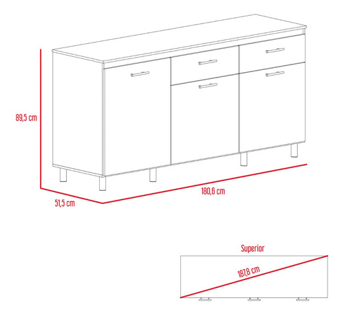 Alace + Modulo Inferior + Modulo Supe - Rovere / Niebla
