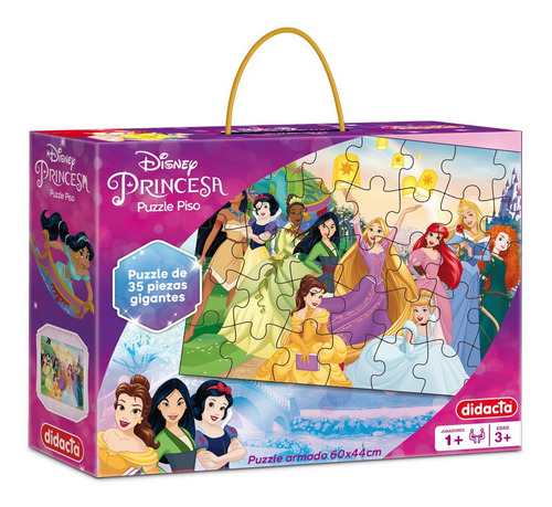 Puzzle De Piso Princesas Didacta Disney Universo Binario