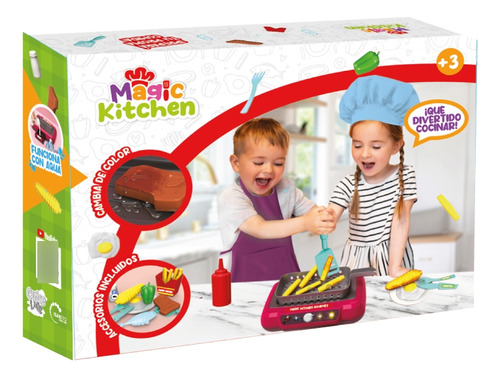 Cocinita De Juguete Magic Kitchen Con Luz Y Sonido Premium