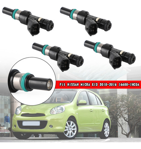 4 Inyectores De Combustible Fby11h0 Fby1010 Para Nissan Micr