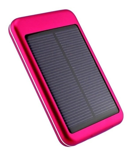Cargador Solar Portátil Batería Kolke Kpb-401s Negro / Rosa 