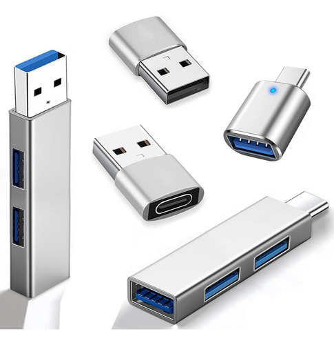 Adaptador Usb C A Usb De 5 Piezas, Usb 3.0 C A Usb A A Usb-c