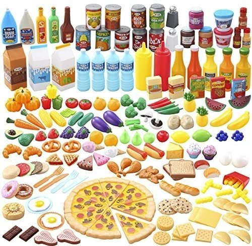 200 Piezas Niños  Juego De Comida De Lujo  Juego De Co...