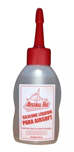 Óleo De Silicone 100% Airsoft Paintball Arsenal Rio 40ml