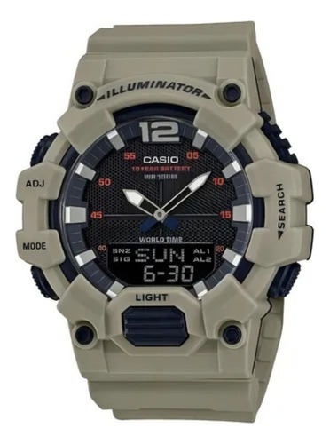 Reloj Analogico Hombre Hdc-700-3a3vdf Casio Beige Sport 1030