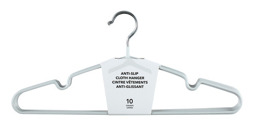 Miniso Paquete De Ganchos Antideslizantes Para Ropa Plástico Color Gris